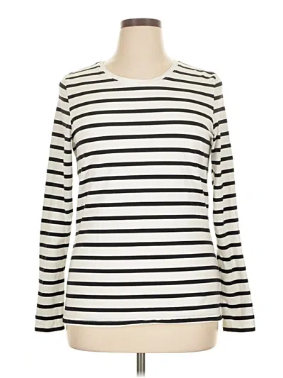 Pre-owned Amazon Essentials Long Sleeve T-shirt In Ivory