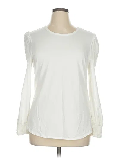 Pre-owned Amazon Essentials Long Sleeve T-shirt In Ivory