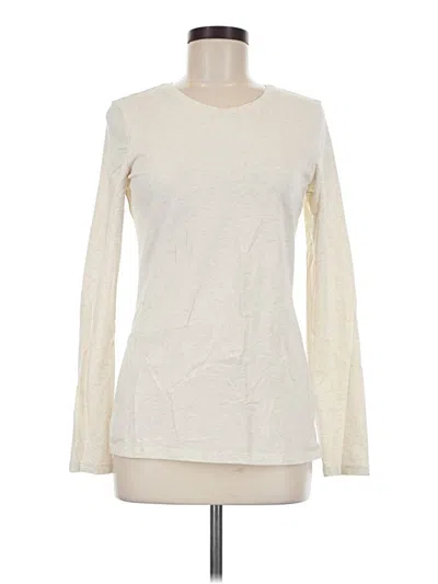 Pre-owned Amazon Essentials Long Sleeve T-shirt In Ivory