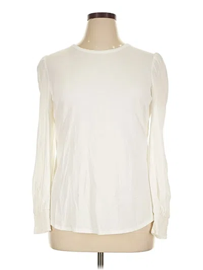 Pre-owned Amazon Essentials Long Sleeve T-shirt In Ivory