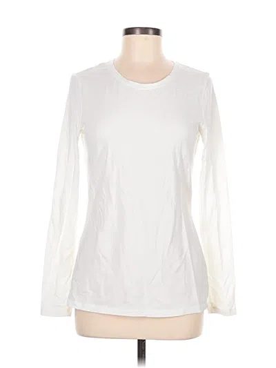 Pre-owned Amazon Essentials Long Sleeve T-shirt In Ivory