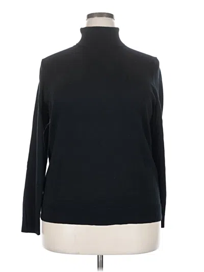 Pre-owned Amazon Essentials Long Sleeve Turtleneck In Black
