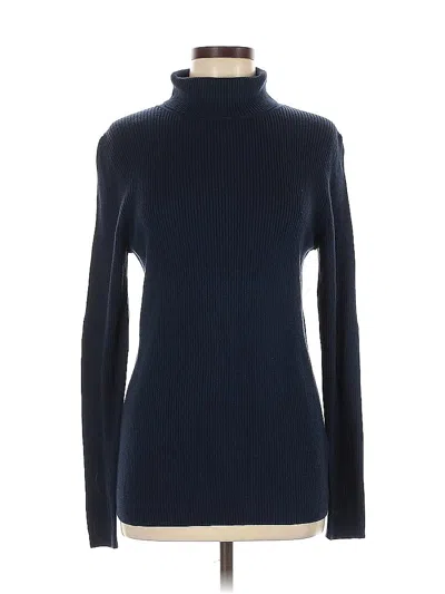 Pre-owned Amazon Essentials Long Sleeve Turtleneck In Blue