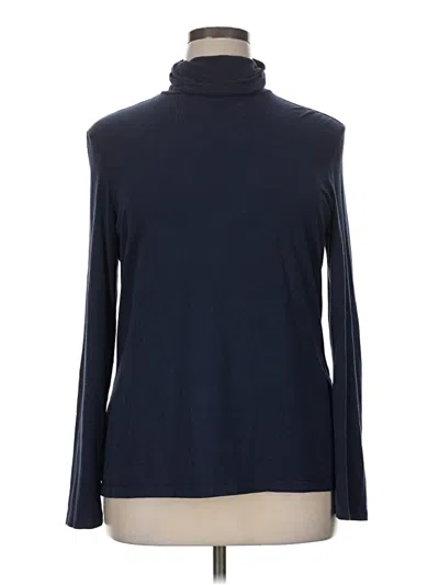 Pre-owned Amazon Essentials Long Sleeve Turtleneck In Blue