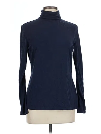 Pre-owned Amazon Essentials Long Sleeve Turtleneck In Blue