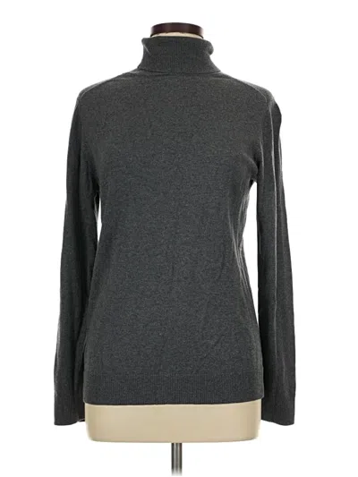 Pre-owned Amazon Essentials Long Sleeve Turtleneck In Gray