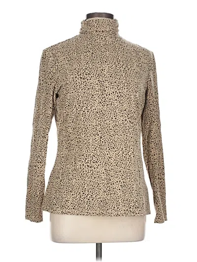 Pre-owned Amazon Essentials Long Sleeve Turtleneck In Tan
