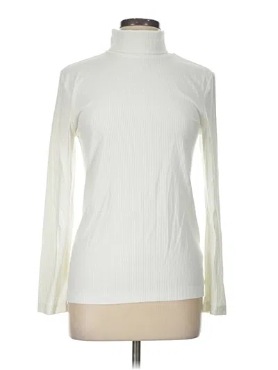 Pre-owned Amazon Essentials Long Sleeve Turtleneck In White