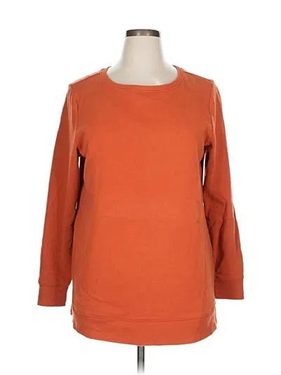 Pre-owned Amazon Essentials Pullover Sweater In Orange