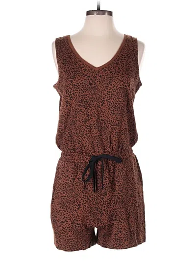 Pre-owned Amazon Essentials Romper In Brown