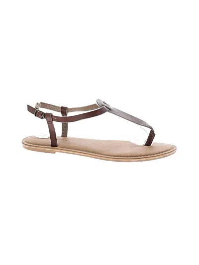 Pre-owned Amazon Essentials Sandals In Brown