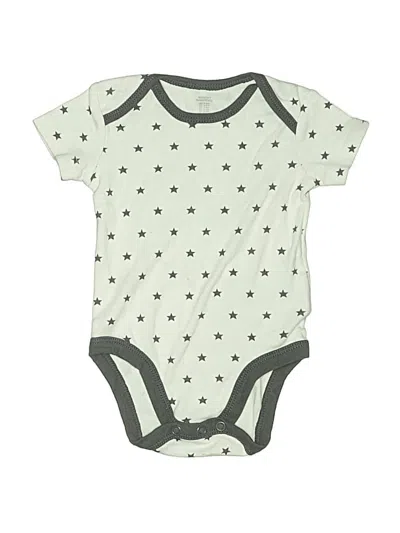 Pre-owned Amazon Essentials Babies' Short Sleeve Onesie In Gray