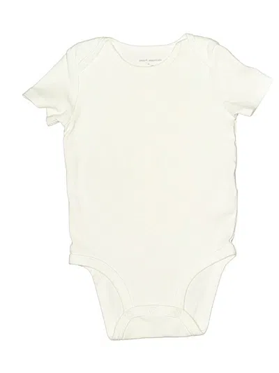 Pre-owned Amazon Essentials Babies' Short Sleeve Onesie In Ivory