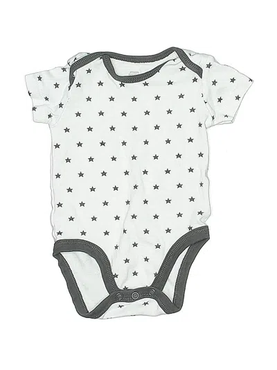 Pre-owned Amazon Essentials Babies' Short Sleeve Onesie In White
