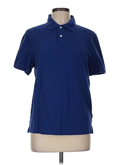 Pre-owned Amazon Essentials Short Sleeve Polo Shirt In Blue