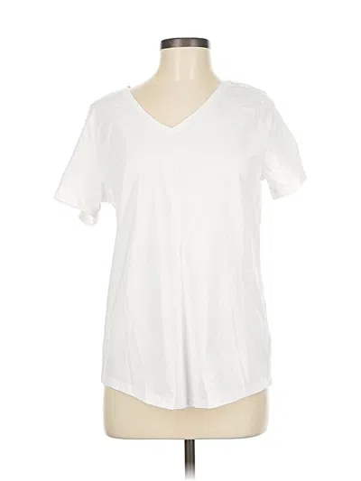 Pre-owned Amazon Essentials Short Sleeve T-shirt In White