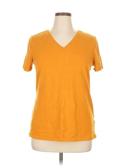 Pre-owned Amazon Essentials Short Sleeve T-shirt In Yellow