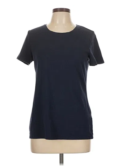 Pre-owned Amazon Essentials Short Sleeve Top Black Crew Neck Tops