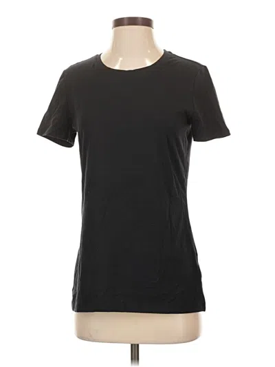 Pre-owned Amazon Essentials Short Sleeve Top Black Crew Neck Tops