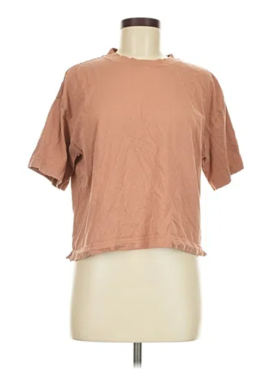 Pre-owned Amazon Essentials Short Sleeve T-shirt In Brown