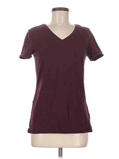 Pre-owned Amazon Essentials Short Sleeve T-shirt In Burgundy