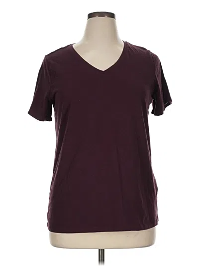Pre-owned Amazon Essentials Short Sleeve T-shirt In Burgundy
