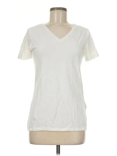 Pre-owned Amazon Essentials Short Sleeve T-shirt In Ivory
