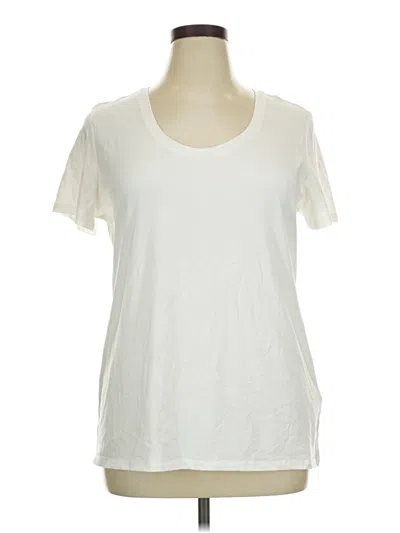 Pre-owned Amazon Essentials Short Sleeve T-shirt In Ivory