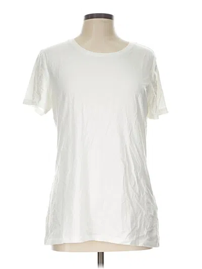 Pre-owned Amazon Essentials Short Sleeve T-shirt In Ivory