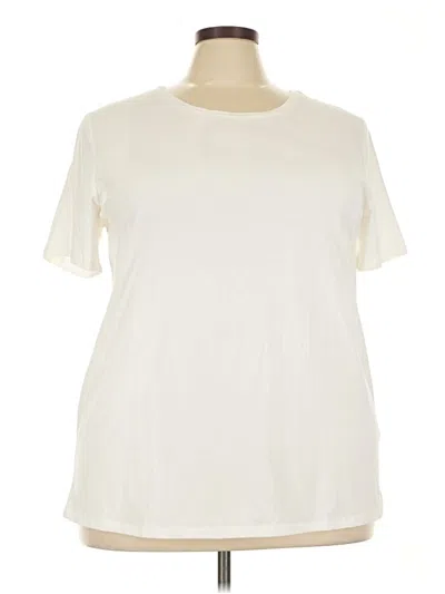 Pre-owned Amazon Essentials Short Sleeve T-shirt In White