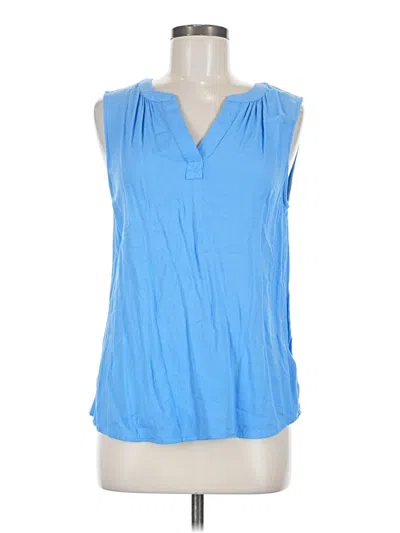 Pre-owned Amazon Essentials Sleeveless Blouse In Blue