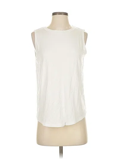 Pre-owned Amazon Essentials Sleeveless T-shirt In White