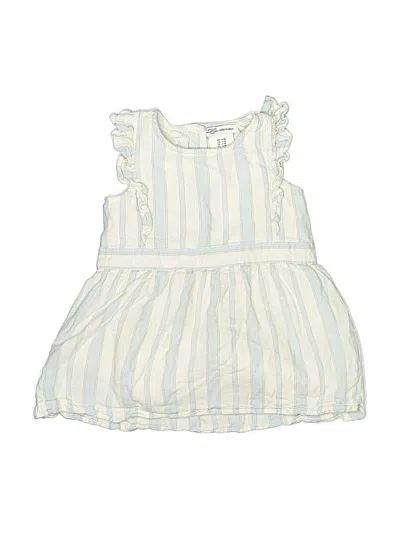 Pre-owned Amazon Essentials Babies' Sleeveless Top Ivory Ruffles Neckline Tops