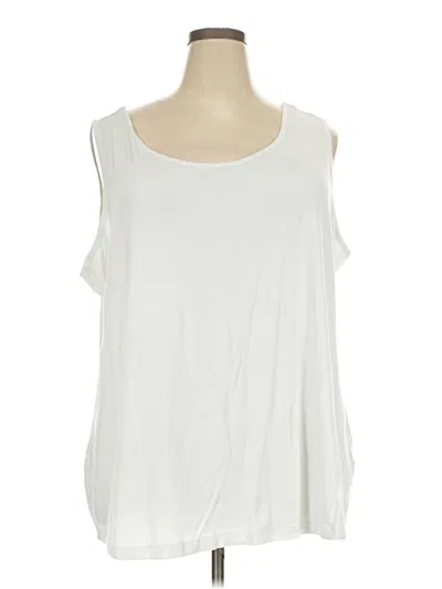 Pre-owned Amazon Essentials Sleeveless T-shirt In Ivory
