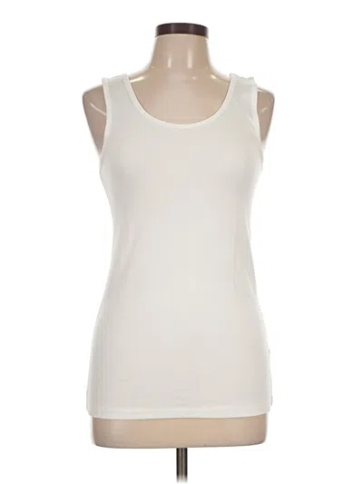 Pre-owned Amazon Essentials Sleeveless T-shirt In Ivory