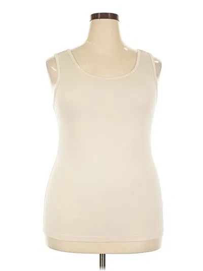 Pre-owned Amazon Essentials Sleeveless T-shirt In Ivory