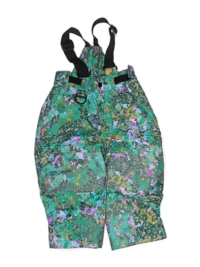 Pre-owned Amazon Essentials Kids' Snow Pants With Bib In Green