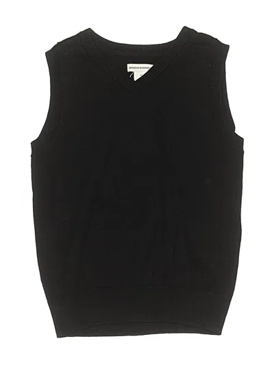 Pre-owned Amazon Essentials Kids' Sweater Vest In Black