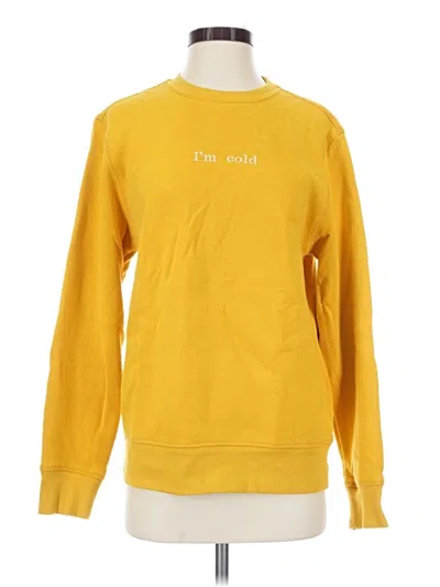 Pre-owned Amazon Essentials Sweatshirt In Yellow