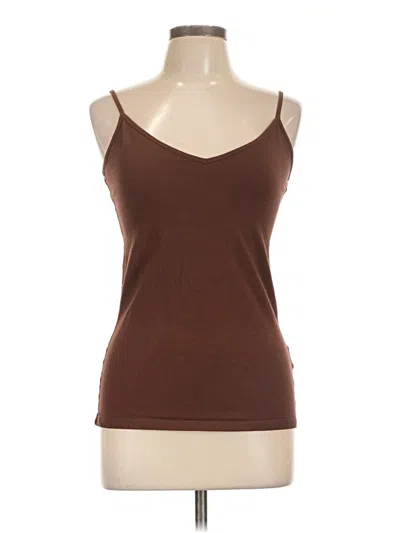 Pre-owned Amazon Essentials Tank Top Brown Strapless Neckline Tops