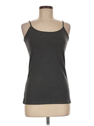 Pre-owned Amazon Essentials Tank Top Gray Halter Neckline Tops