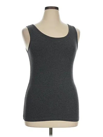 Pre-owned Amazon Essentials Tank Top Gray Strapless Neckline Tops