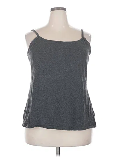 Pre-owned Amazon Essentials Tank Top Gray Strapless Neckline Tops
