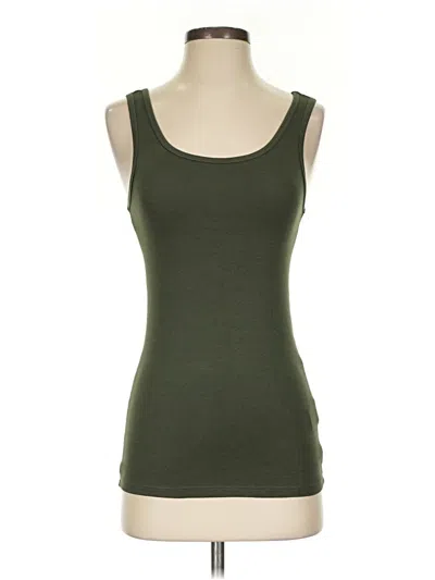 Pre-owned Amazon Essentials Tank Top Green Strapless Neckline Tops