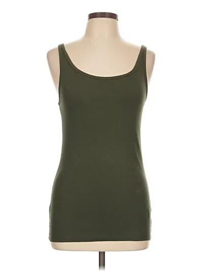 Pre-owned Amazon Essentials Tank Top Green Strapless Neckline Tops