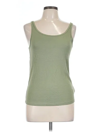 Pre-owned Amazon Essentials Tank Top Green Strapless Neckline Tops