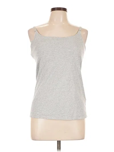 Pre-owned Amazon Essentials Tank Top Silver Strapless Neckline Tops