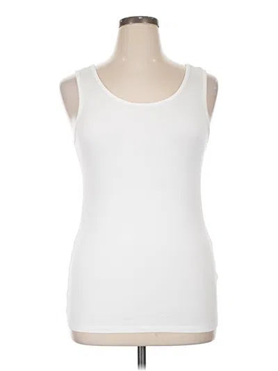 Pre-owned Amazon Essentials Tank Top White Strapless Neckline Tops