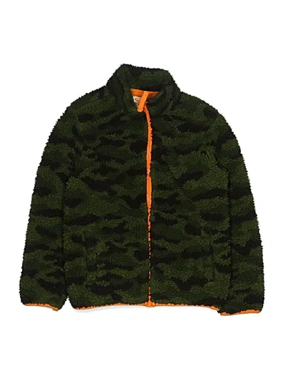 Pre-owned Amazon Essentials Kids' Track Jacket In Green