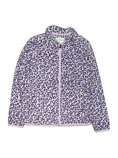 Pre-owned Amazon Essentials Kids' Track Jacket In Purple